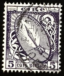 Ireland #113 Used F/VF 5 Sword 1940 [U6.5.1]