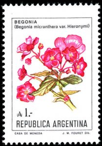 ARGENTINA Sc 1524 Begonia Flowers VF/NH & Post Office Fresh