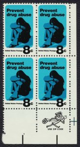 #1438 8c Prevent Drug Abuse, Zip Block [LR] **ANY 5=FREE SHIPPING**