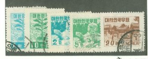 Korea #190-94 Used Single (Complete Set)
