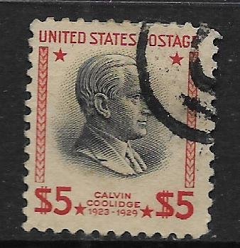 US 834   USED, CALVIN COOLIDGE ISSUE