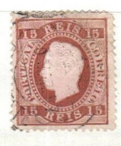 Portugal Scott 38 Used (some separation in embossed center, short perf) [TK64]