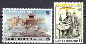 Greece Sc# 1459-1460 MNH 1983 Europa