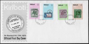 Kiribati Scott #'s 341 - 344 FDC