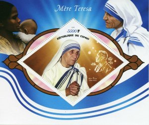 Famous People on Stamps 2019 MNH Mother Teresa Saints 1v S/S