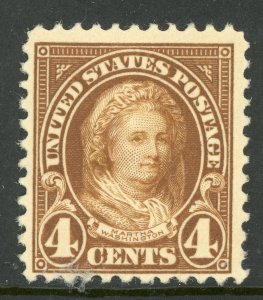USA 1923 Fourth Bureau 4¢ Martha Washington Perf 11 Scott 556 MNH G207