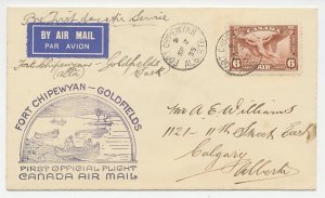 FFC / First Flight Cover Canada 1935 Canoe