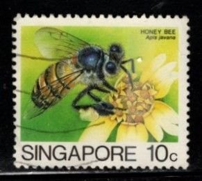 Singapore - #454 Honey Bee - Used