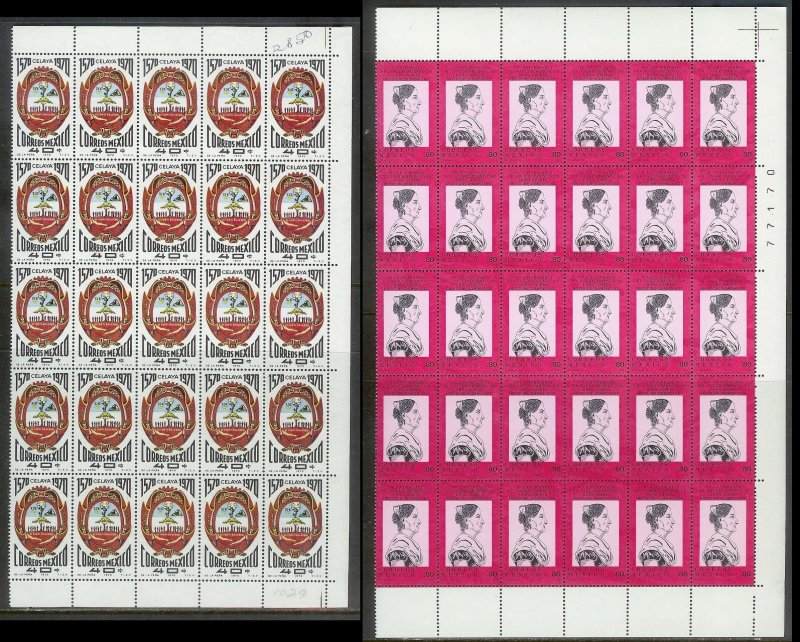 MEXICO (189) Partial Sheets 4350+ Stamps All Mint Never Hinged Huge selection!