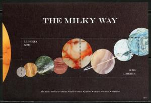 LIBERIA 2018 THE MILKY WAY SOUVENIR SHEET  MINT NH