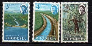 Rhodesia Sc 203-5 1965 Resources Board stamp set mint