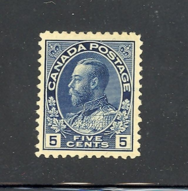 Canada #111a   Mint VF indigo  UN $450  - LSP