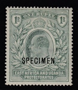 East Africa & Uganda, Sc 9S (SG 9s), MHR, Specimen overprint