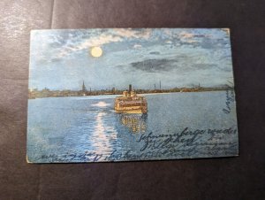 1906 Canada Ship Souvenir Postcard Cover Toronto to Goldau Switzerland