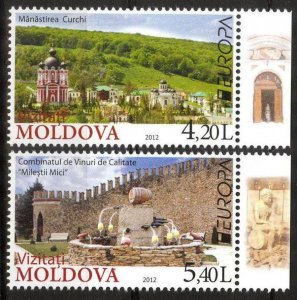 Moldova 2012 Europa CEPT Visit Architecture Set of 2 MNH**