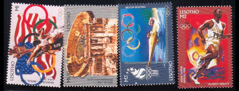 LESOTHO - 1996 100yrs OF OLYMPICS GAMES - 4V - MINT NH