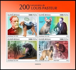 GUINEA BISSAU 2022 LOUIS PASTEUR VACCINE CHEMIE MEDICINE DOGS