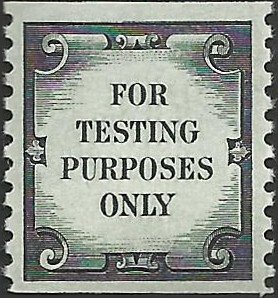 # TD107b MINT NEVER HINGED Test stamp