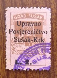 Croatia in Yugoslavia Local Revenue Stamp SUSAK! J15