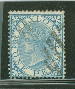 Ceylon #61 Used Single (Queen)