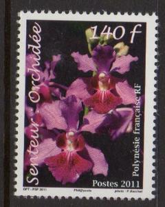 French Polynesia 2011 Orchid Flower VF MNH (1058)