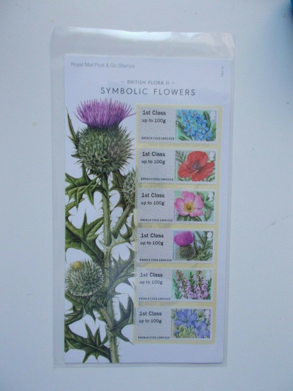 2014 Symbolic Flowers British Flora II Post & Go Pack No:P&G16 FS104 Superb U/M