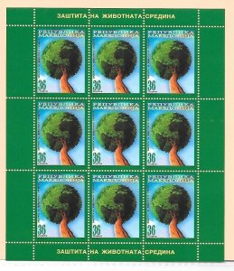 MACEDONIA Sc 333 NH MINISHEET OF 2005 - PROTECTION OF FOREST