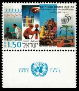 Israel 1995 - U.N 50th Anniversary - Single Stamp - Scott #1230 - MNH