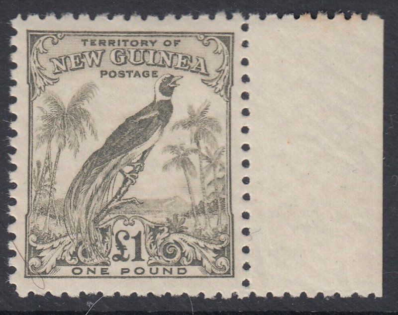 SG 189 New Guinea 1932-34. £1 olive-green. A fine fresh unmounted mint...