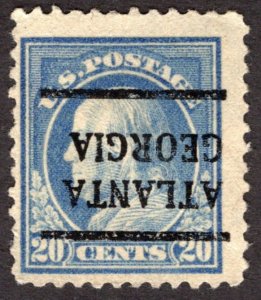 1917, US 20c, Franklin, Used, Sc 515