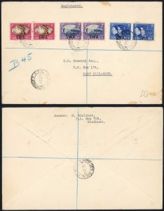 South West Africa Victory Set on a Registered Cover