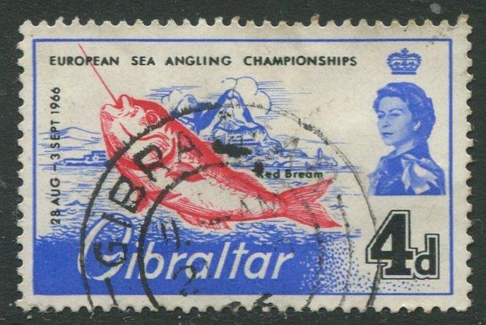 Gibraltar #177 QEII Used  Scott CV. $0.25