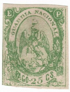 (I.B) Mexico Revenue : National Guard 25c