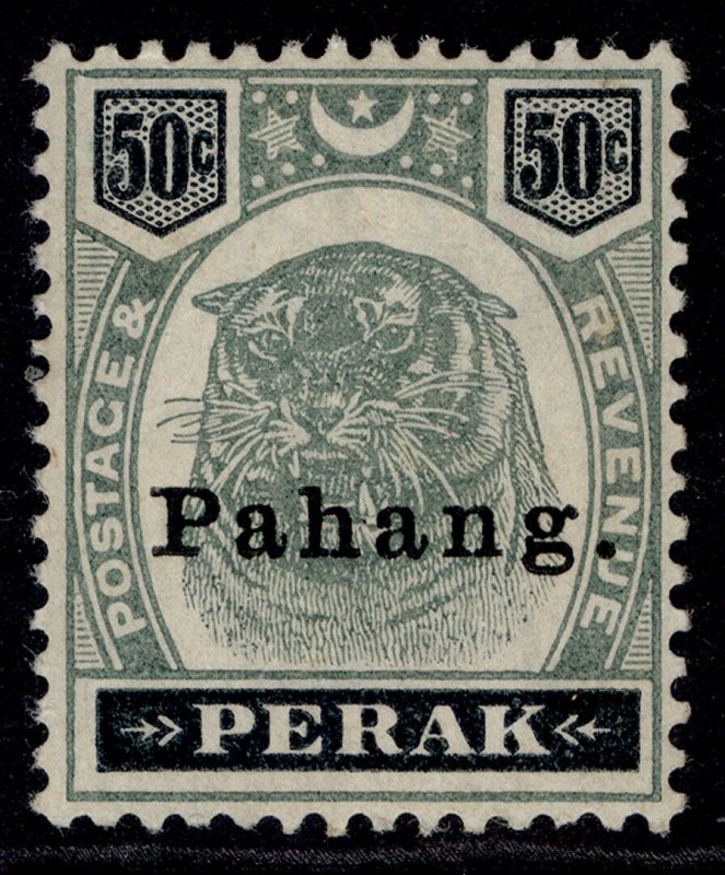 MALAYSIA - Pahang QV SG22, 50c green & black, M MINT. Cat £300.