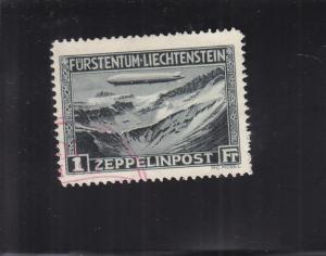 Liechtenstein: Zeppelin, Mint, No Gum, Sc #C7 (S14030)