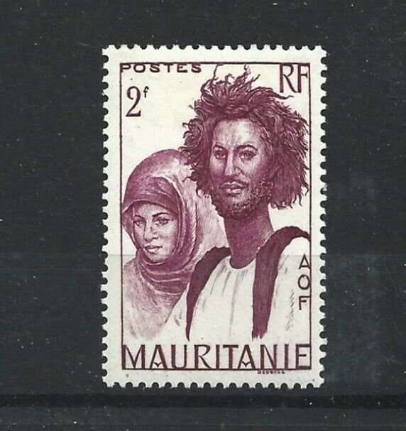 MAURITANIA  1938 - 40  2F  LILAC       MH 