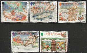 Isle Of Man, #803-807 Used From 1998, CV-$5.80