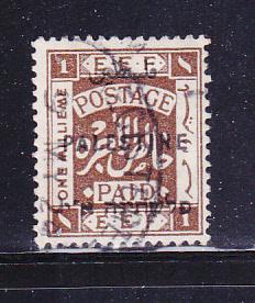 Palestine 15 U Overprint