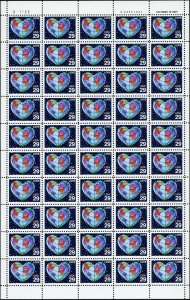 2535 Sheet of 50 MNH XF - Love*