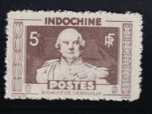 Indochina - 1943 - Sc 230 - 230a - With 5c Dull Brown Type Type A37 stamp - MNH