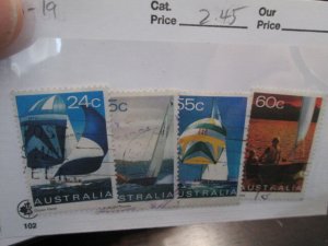 Australia #816-819 used 2021 SCV = $2.45
