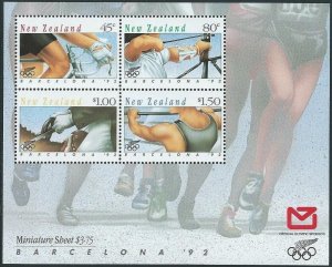 New Zealand 1992 MNH Stamps Souvenir Sheet Scott 1103a Sport Olympic Games