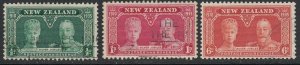 New Zealand, Sc 199-201 (SG 573-575), used