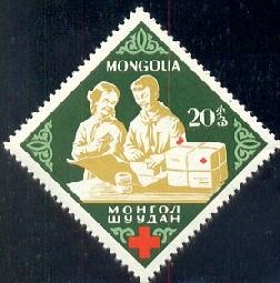 Red Cross Centenary, Mongolia stamp SC#323 MNH