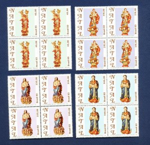 BRAZIL - Scott 1887-1890 - MNH blocks - Christmas - 1983 --c