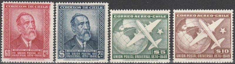 Chile #260-1, C129-30   MNH F-VF CV $2.55 (V799)