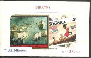 Pirates Mix, 7 All Different, Used*-