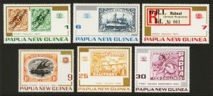 Papua New Guinea Sc# 389-94 MNH 75th Anniversary of Stamps