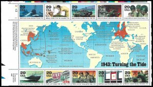 PCBstamps   US #2765 S.S. $2.90(10X29c)World War II, 1943, MNH, (8)