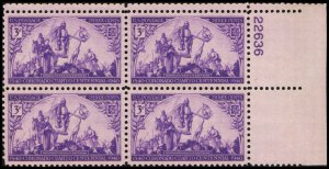 US #898 CORONADO MNH UR PLATE BLOCK #22636